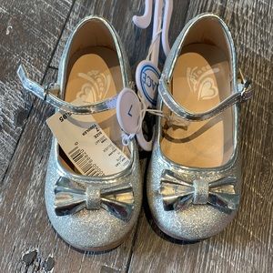 New silver dress shoes